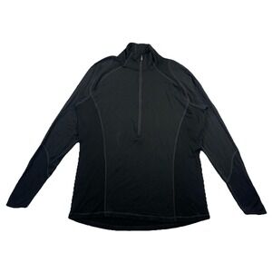 Smartwool NTS Light 195 Zip T 1/2 Zip Black Merino Wool Men's XL